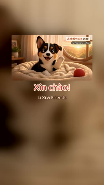 Frame from the Short: Xin chào! Say hello in Vietnamese